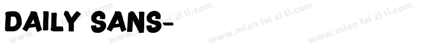 daily sans字体转换